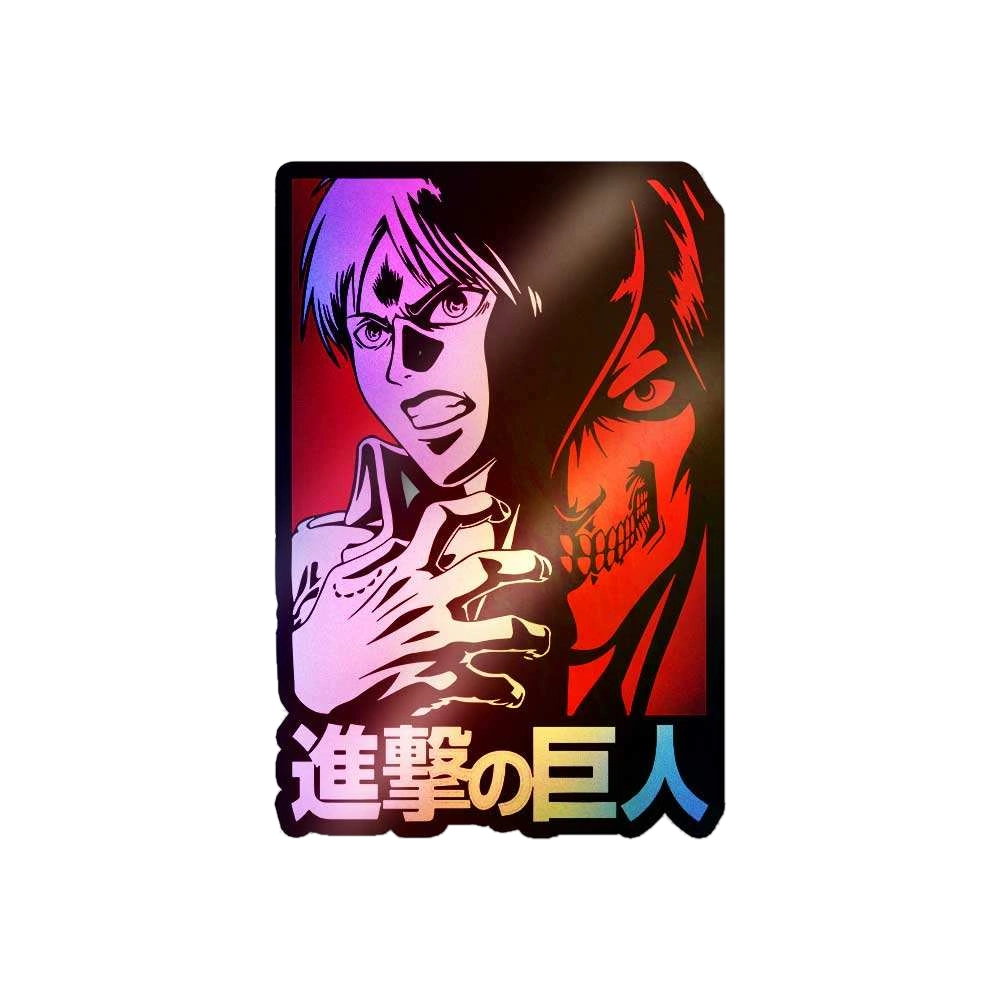 Attack On Titan Holographic Sticker